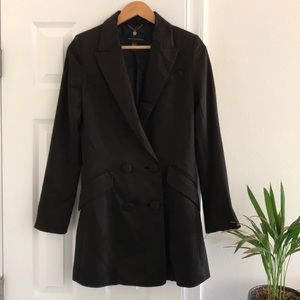 Mango Black blazer coat